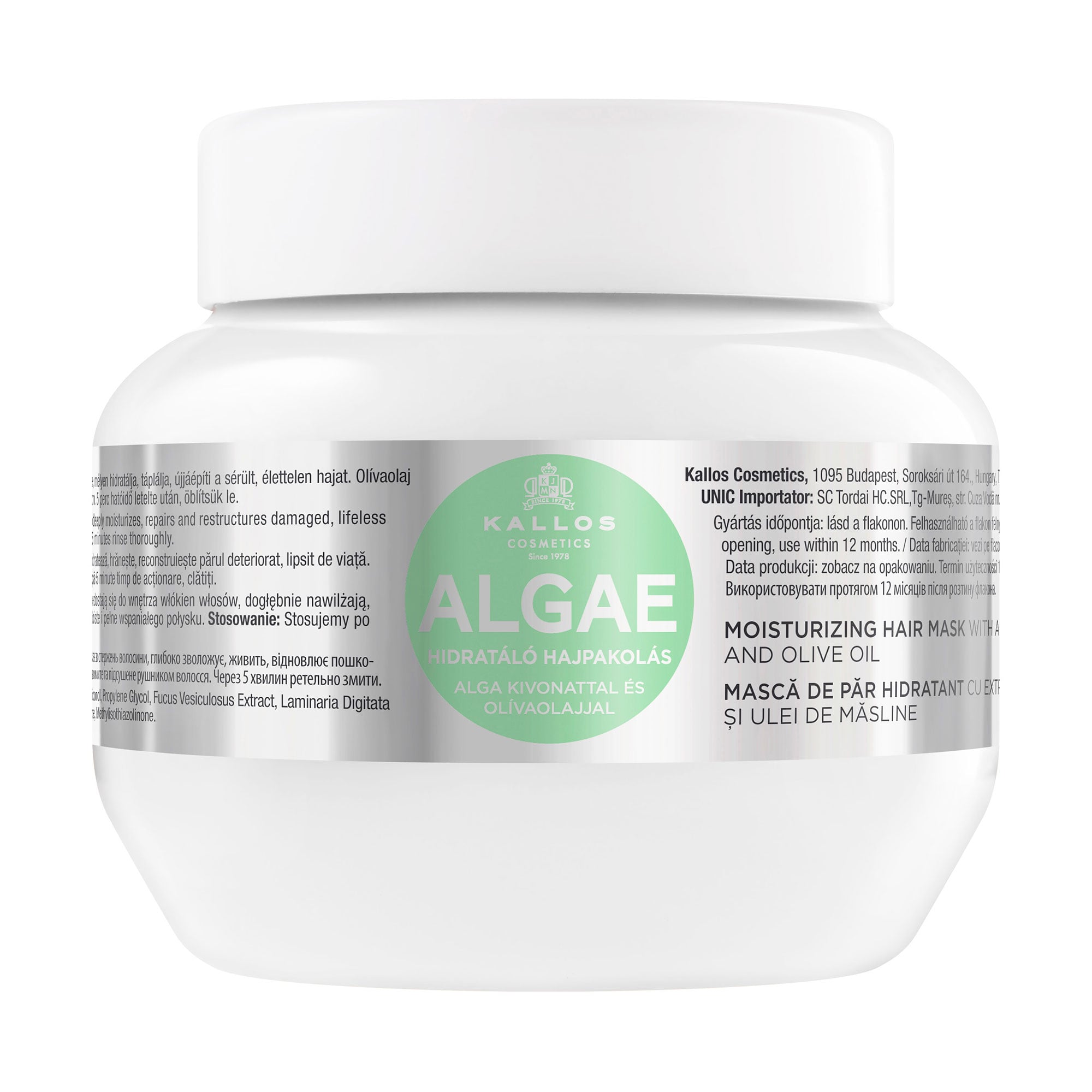 Маска для волосся Kallos Cosmetics Algae Hair Mask з екстрактом водоростей, 275 мл